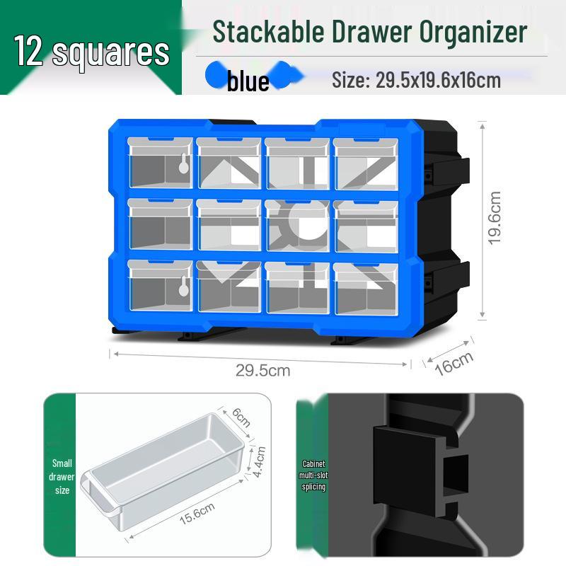 Parts Storage Cabinet with Drawers for Electronics, Hardware, & Screws