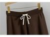 Women's Korean Fashion Striped Sweater & Wide-Leg Pants Knitted Set