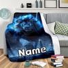 Lion Customize Your Name Blanket Warm Comfortable And Soft Blankets Are Suitable For Home Lunch Break Blanket Office Sofa Sofa Gift To Relatives And