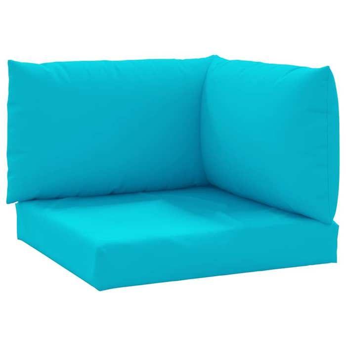 VidaXL Coussins de palette 3 pcs turquoise tissu Oxford, coussin, coussin de canapé, oreiller de dos, coussin extérieur, 361791