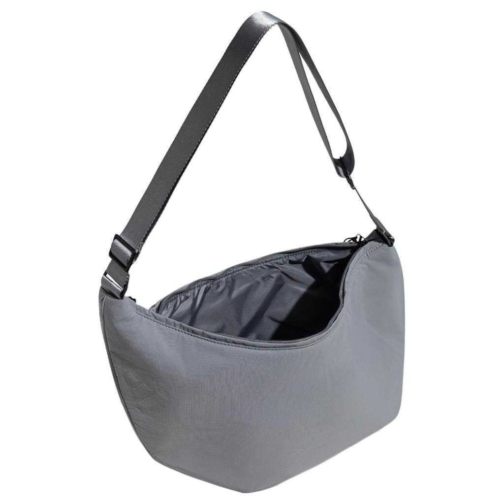New Adidas Recycled Polyamide Handbag, Shoulder Bag, Crossbody Bag Unisex Gray JX6717