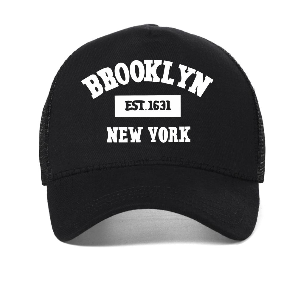 Sommer Freizeit Brooklyn New York Buchstabendruck Baseballkappe Mode Outdoor Sport Sonnenschutz Snapback Hüte Atmungsaktives Netz Trucker-Kappe
