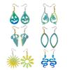 Earring Pendants Resin Molds Silicone Mold Jewelry Making Casting Mould for DIY UV Epoxy Resin Crafts Jewelry Tool Accessories