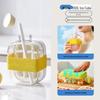 Press-Type Ice Cube Maker & Water Bottle