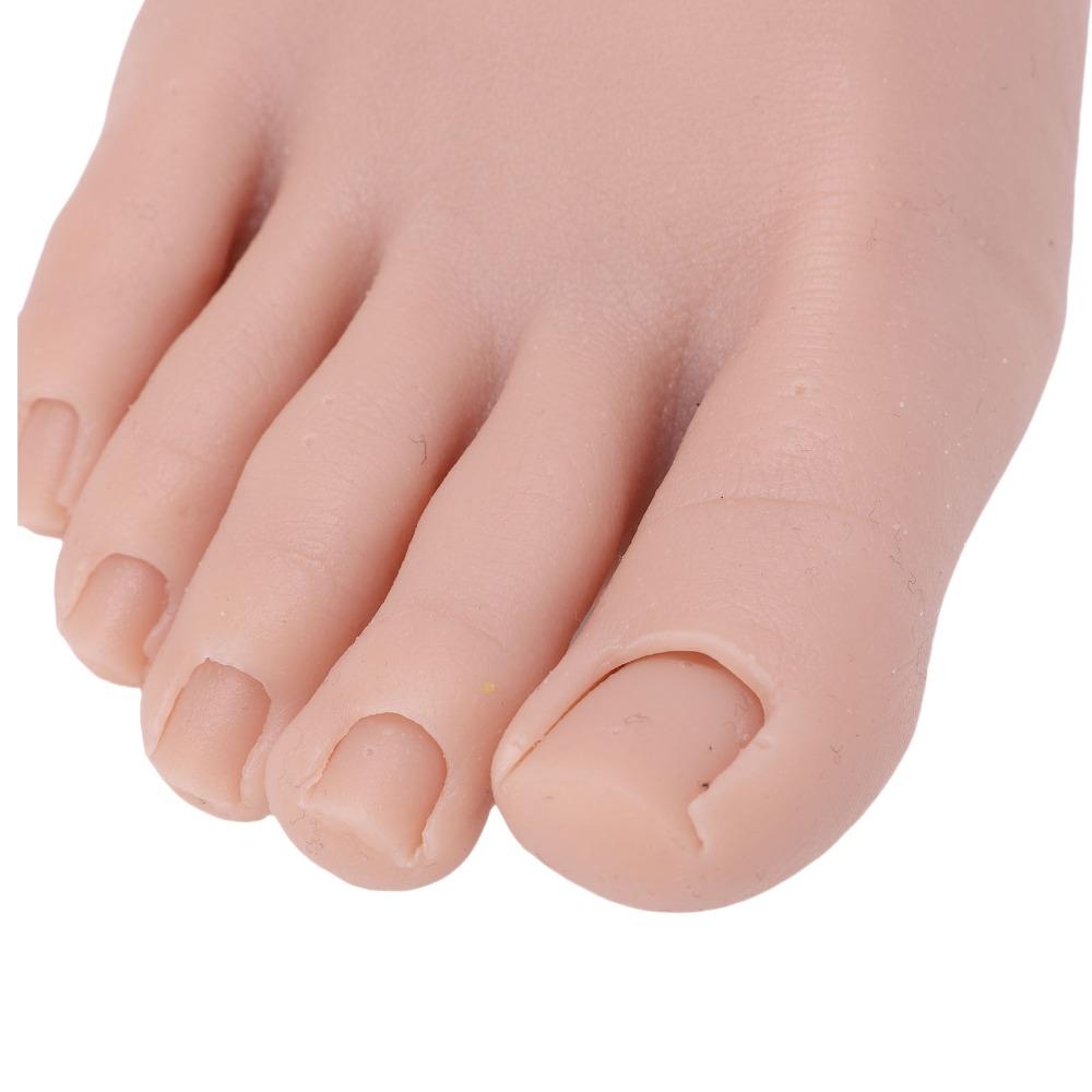Linker/Rechter Nagelkunst-Trainingsfuß Weiches Silikon-Füßchen-Modell Für Nagelkunst-Training