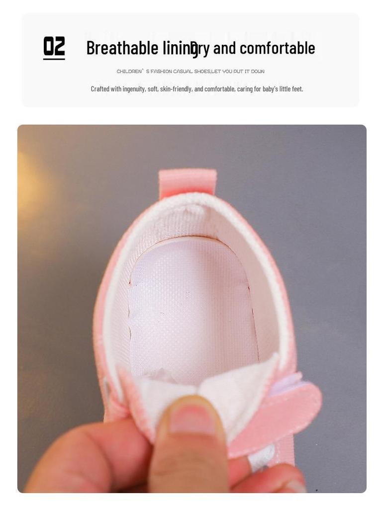 2025 Kids' Korean Style Skate Shoes: Spring/Autumn Cartoon Canvas Sneakers for Boys & Girls