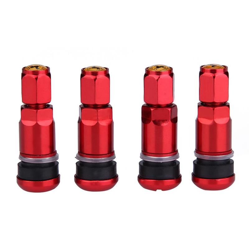 4Pcs Universal Car Tyre Valve Stem Caps Motorcycle Tubeless Wheel Tyre Valve Stems Caps Aluminum Alloy Tire Air Valve Stems