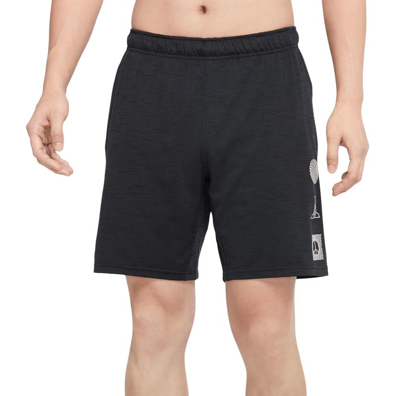 Nike Quick-Dry Solid Geometric Pattern Eco-Friendly Sports Shorts Men Bottoms Black DM8145-045