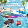 2.4GHz Remote Control Boat 30KM/H High Speed Remote-controlled Speedboat Water Cooling Protection Lo