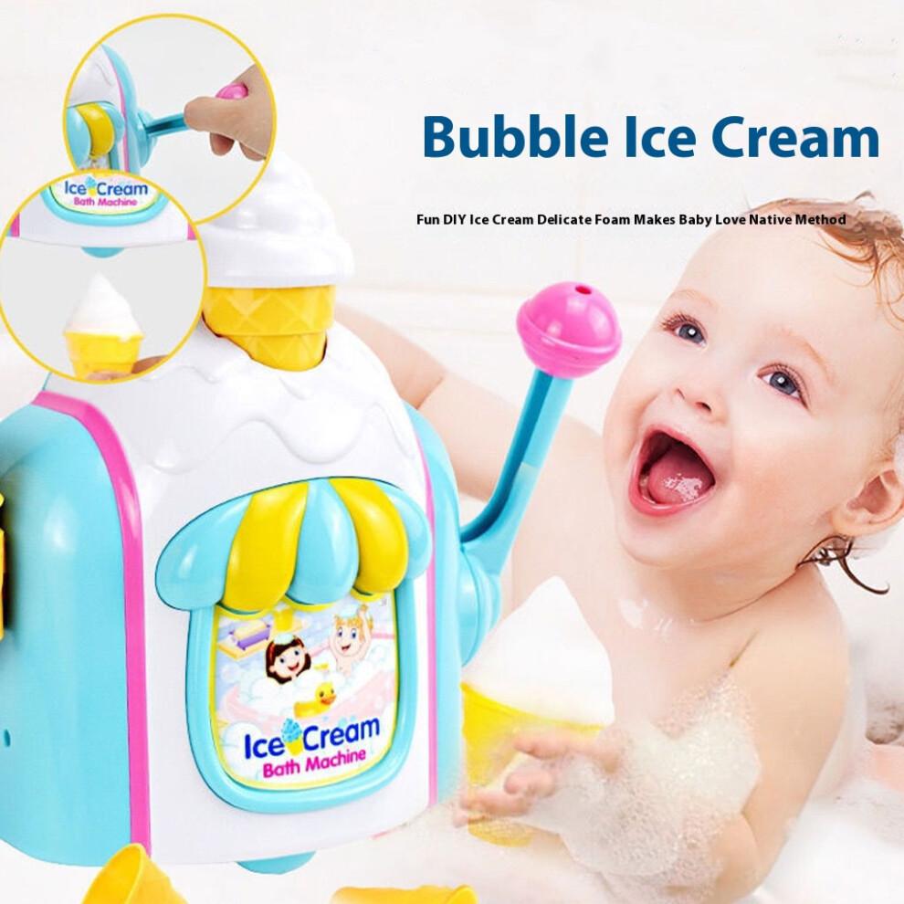 Bath Time Bubble Maker Ice Cream Toy For Kids Play Allowing To Enjoy