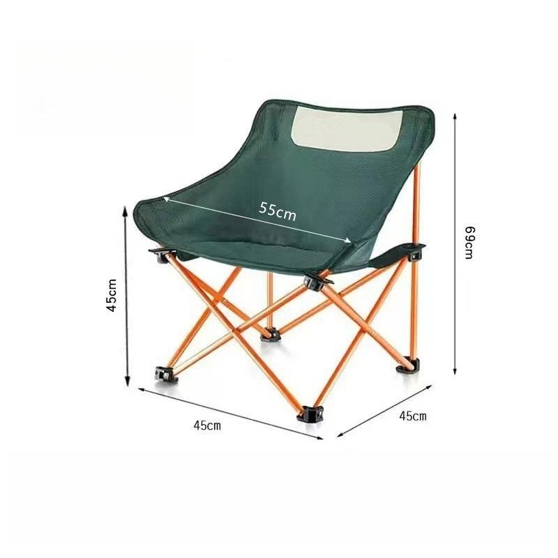 Portable Folding Lightweight Outdoor Chair with Side Pocket for Camping Hiking, Beach, Picnic, Patio, Backyard, Fishing, Travel