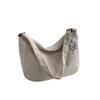 Korean Style Corduroy Shoulder Bag Solid Color Women Tote Bag Portable Crossbody Bag  Women