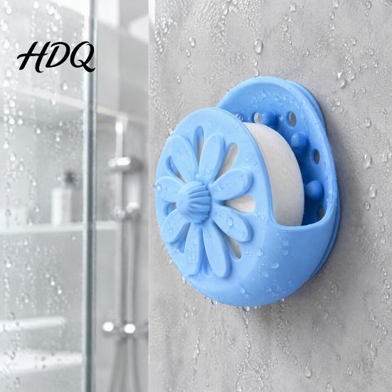 Universal Shower Steamer Holder with Suction Cup Silicone Wall Mounted Aromatherapy Diffuser Tablet Tray Rotating Container Bathroom Accessories