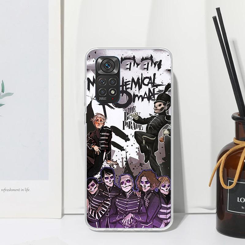 My Chemical Romance MCR Phone Case For Xiaomi Redmi Note 15 13 14S 14 Pro Plus 12S 11S 10S 12 11E 10 11T Art Fundas Back Cover R