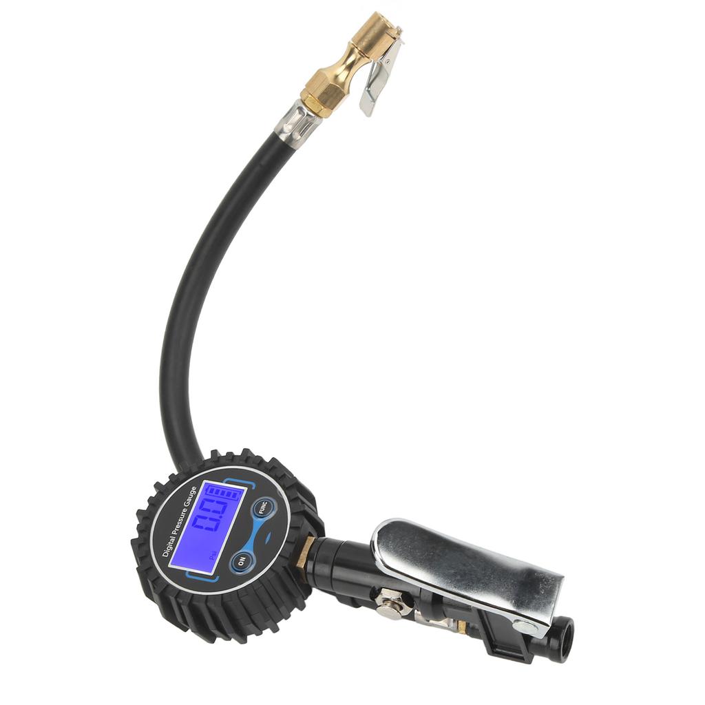 0‑200PSI Tire Inflator with Tire Pressure Gauge LCD Digital Display 4 Pressure Units for Motorcycle Car Van Truck Bus