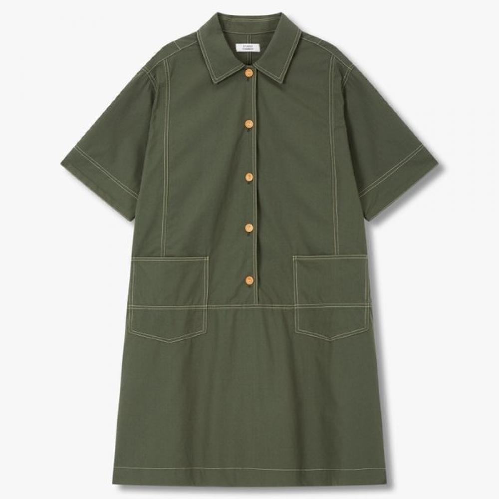 

Studio Tomboy Cotton Stitch Point Dress 9175341983ct dark khaki (50)/ONESIZE