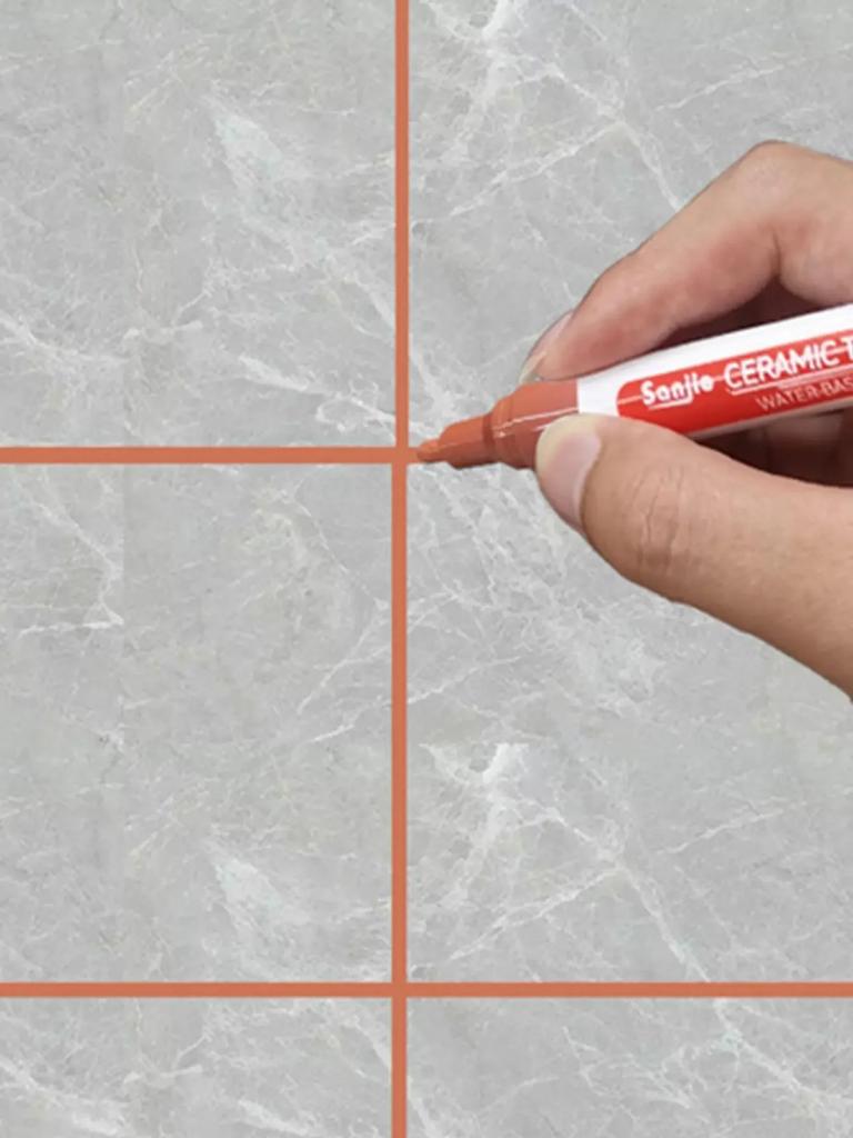 1PC Ceramic Tile Bathroom Wall Floor Tile Gap Color Repair Anti-mildew Waterproof Whiteboard Color Repair Pen