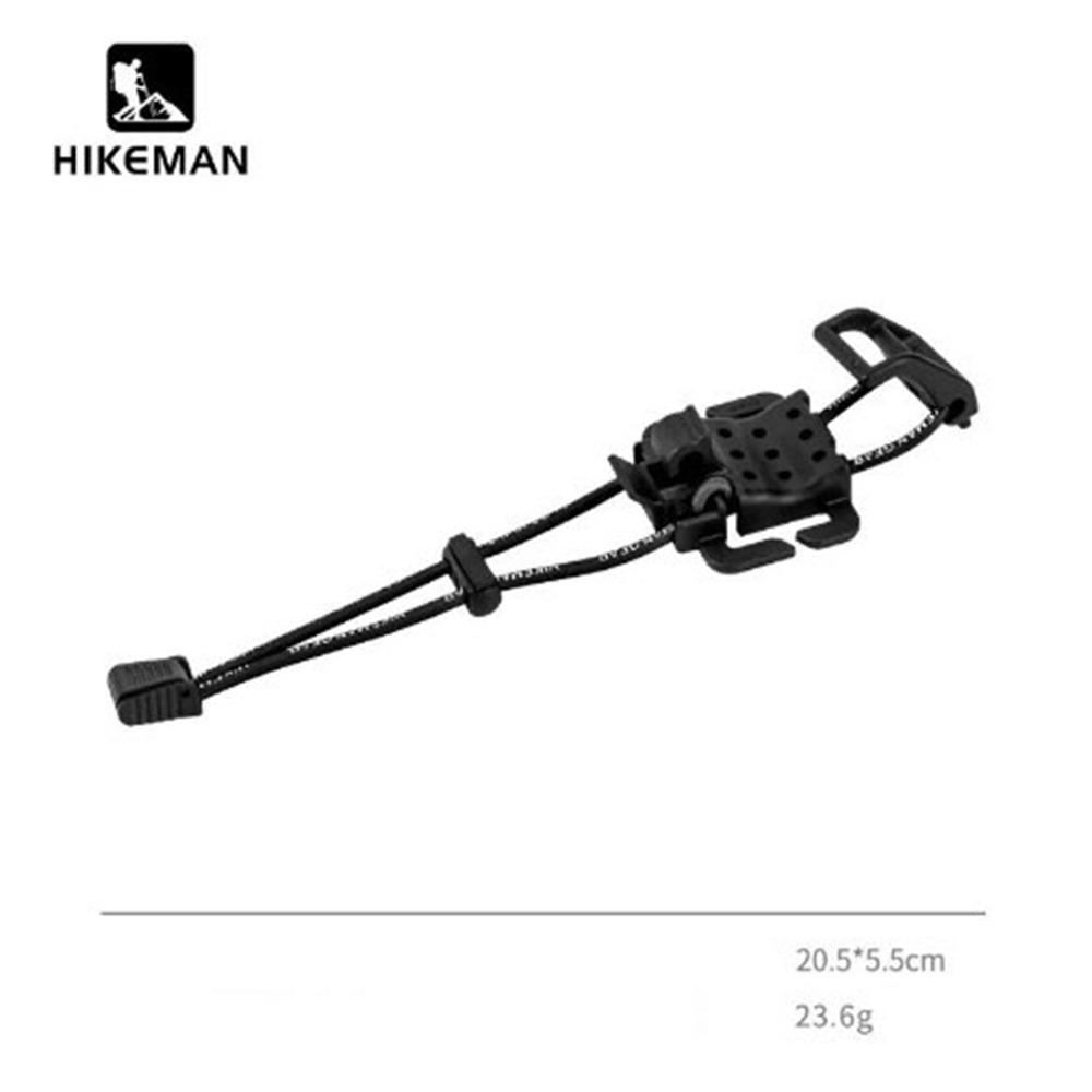 

Binding Thick Outdoor Backpacks Expansion Buckle Quick Release Adjustable Extended Elastics Rope Clip Webbing Clip чорний
