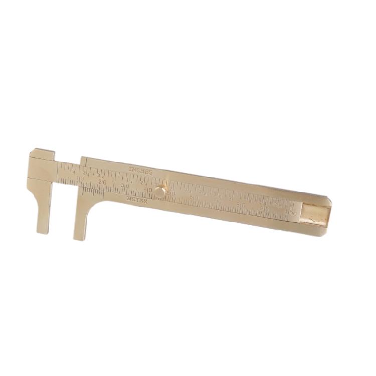 Set Of 2 Hand Brass Vernier Calipers with Clear Double  Scale Display Rustproof Measuring Tool for Small Item Measurement