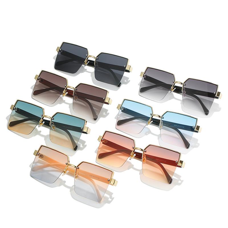2022 Spring European & American Celebrity Square Frame Sunglasses - Milan Fashion Half-Frame