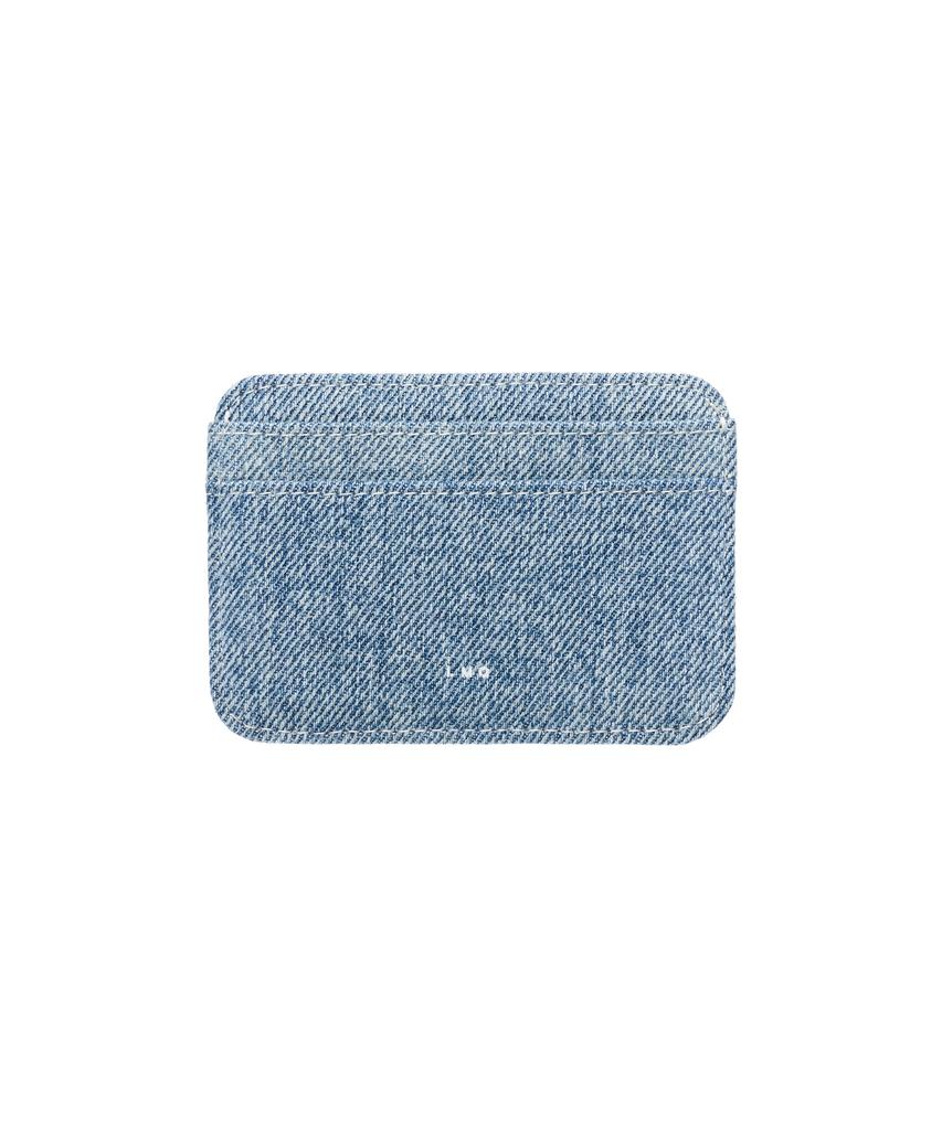 Lemasque Pie Heart Slim Card Wallet Denim