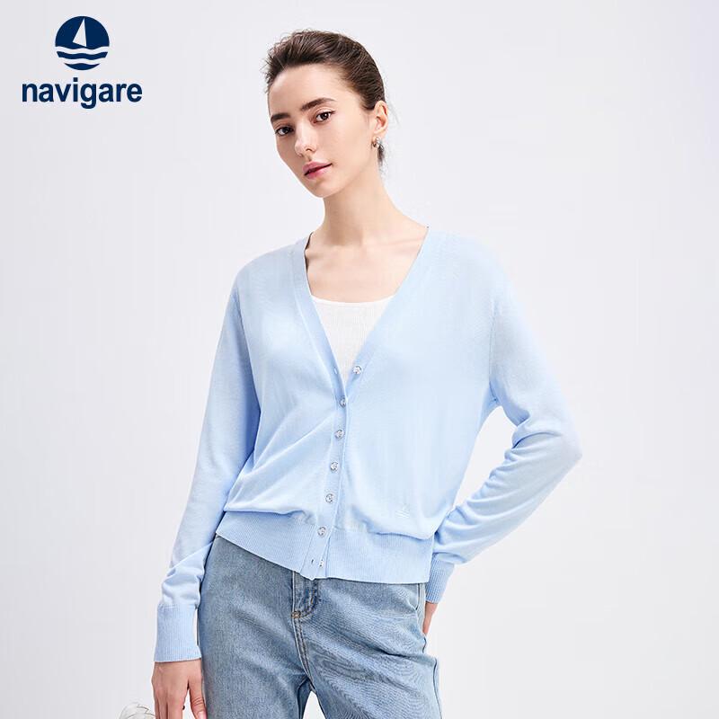 Navigare Women's V-Neck Knit Cardigan