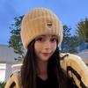 Sweet and Cool Love Embroidery Knitted Wool Hat Children's Autumn and Winter Cold Protection Hat Ear Protector Baotou Cold Hat Tide