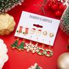 Applicable Christmas Versatile Oil Drop Snowflake Elk Drop Stud Earrings Sweet Bow Christmas Hat Earrings Women