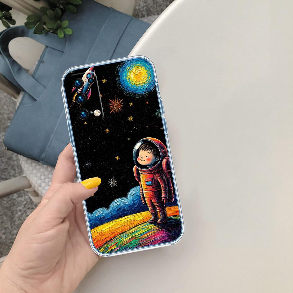 LO12 Astronaut Space Moon Case for Motorola G10 G20 G30 G31 G32 G34 G35 G41 G42 G50 G51 G52 G55 G60 G60S G62 G71 G72 G75