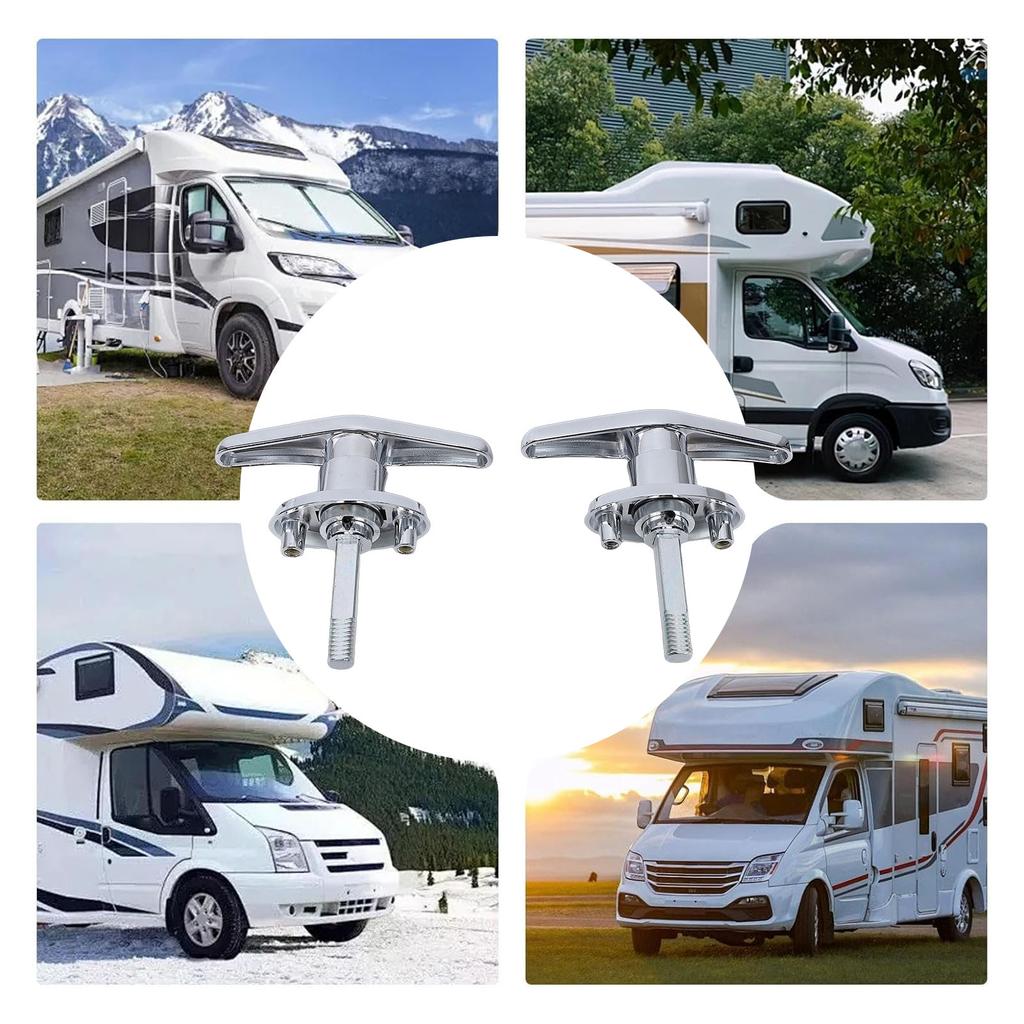 Truck   Locking T Handle Left and Right Cr Plated Zinc Alloy     Locking T Handle for Trailers