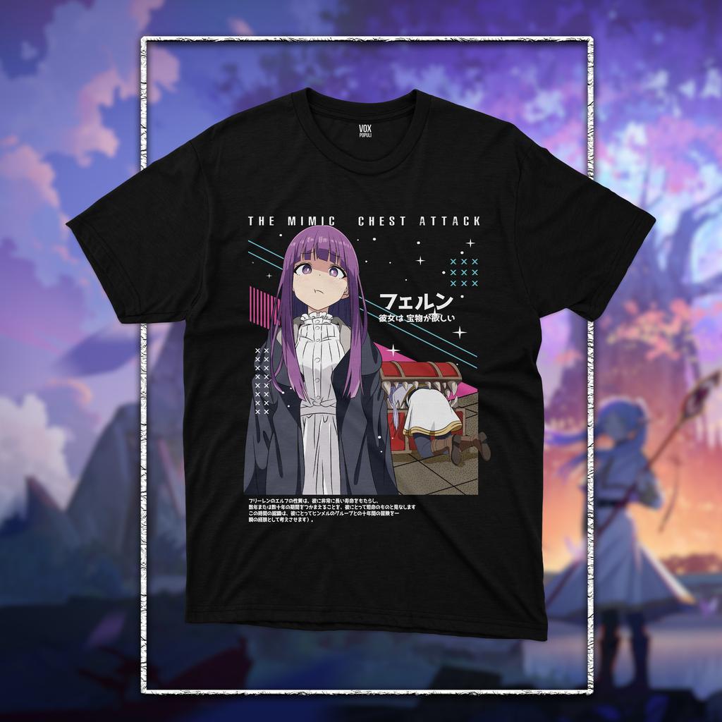 Japan Anime Peripherals Frieren Beyond Journey's End Manga Graphic Print T-Shirt Men Women Harajuku Fashion Cotton Casual Oversized Top Summer New Tee