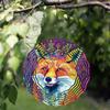 Fox Wind Spinner Metal Garden Decor with Rotating Hook for Patio Yard Outdoor Decoration No Power Needed Wind Chime