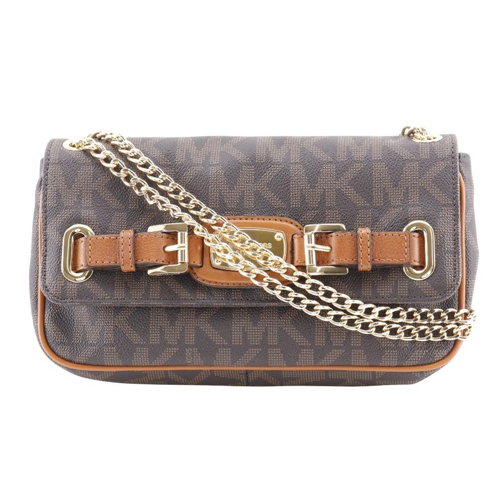 

Michael Kors ChainShoulder Shoulder Bag MK signature Brown Brown PVC Women Used