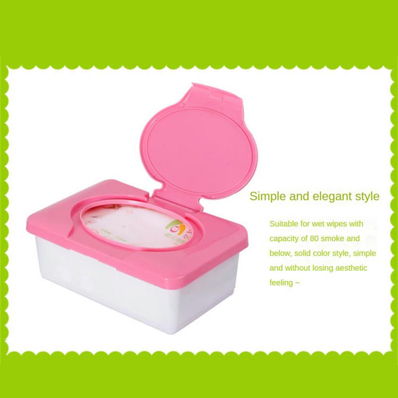 Baby Wet Wipe Tissue BoxLarge Capacity Wet Wipe Box Wet Tissue Storage Holder Plastic Dust-proof with Lid Tissue Box