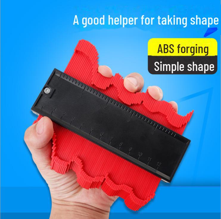 Multifunctional Woodworking Contour Shaper and Measuring Ruler for Curves