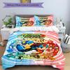 3Pcs Megaman Legacy Collection Bedding Set Soft Fabric Duvet Cover Pillowcases Home Christmas Xmas Halloween Gift 1 Duvet Cover 2 Pillowcase N1350