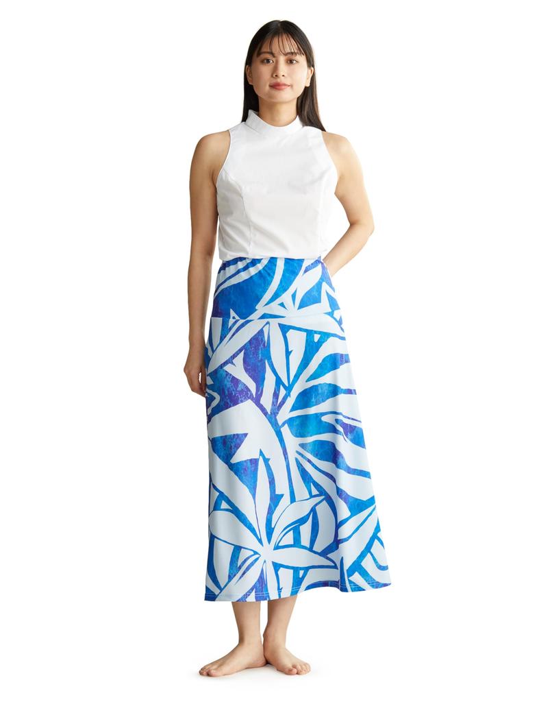 Maunaloa Modern American Stand Weiß Damenbluse, Medium,