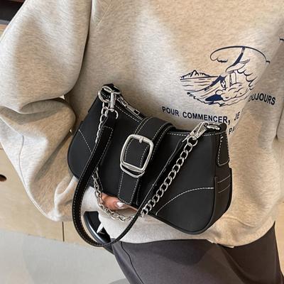 Fashion Chains Underarm Bags Women's Simple Versatile Crossbody Bags  Autumn New Temperament Elegant Handbags Trend