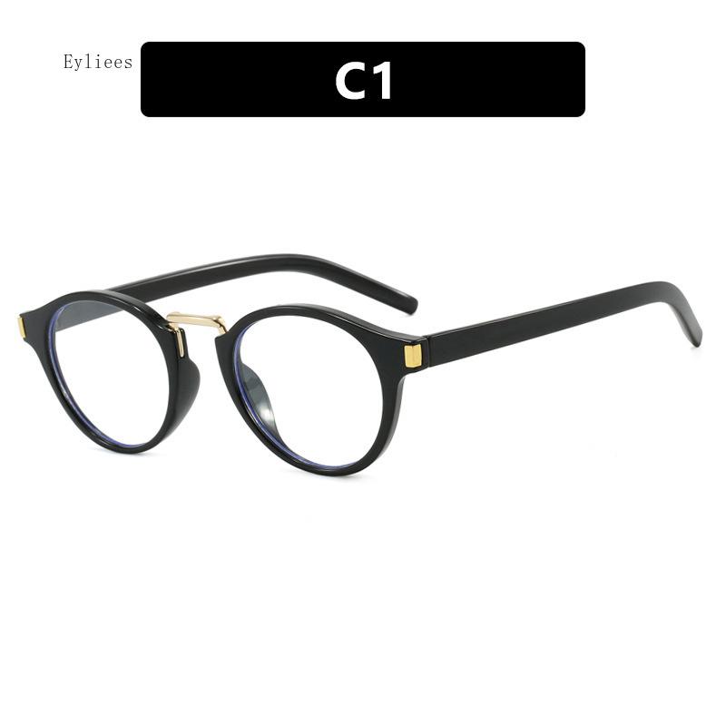 Black Clear Spectacles Frames Women New Vintage Round Shape Optical Grade Frame Spectacles Female Cat eye Sunglasses Male Eyeglasses gafas culos