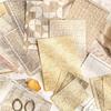 Momo Material Retro Coffee Stain Lace Paper for DIY Journal and Collage Backgrounds