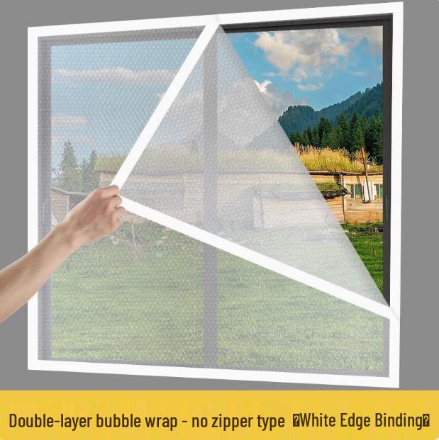 Утолщенная звуко- и ветронепроницаемая оконная уплотнительная штора 15x15cm with 1m Velcro