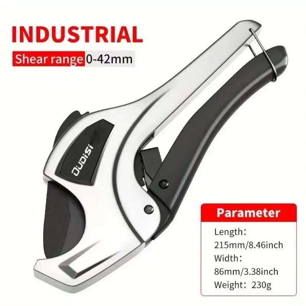 0-35mm/42mm/51mm/75mm Heavy Duty Pipe Cutter with SK5 Steel Blade, Quick Cutting Tool for PPR PVC Aluminum Plastic Water Tube and Metal Pipe Cutting