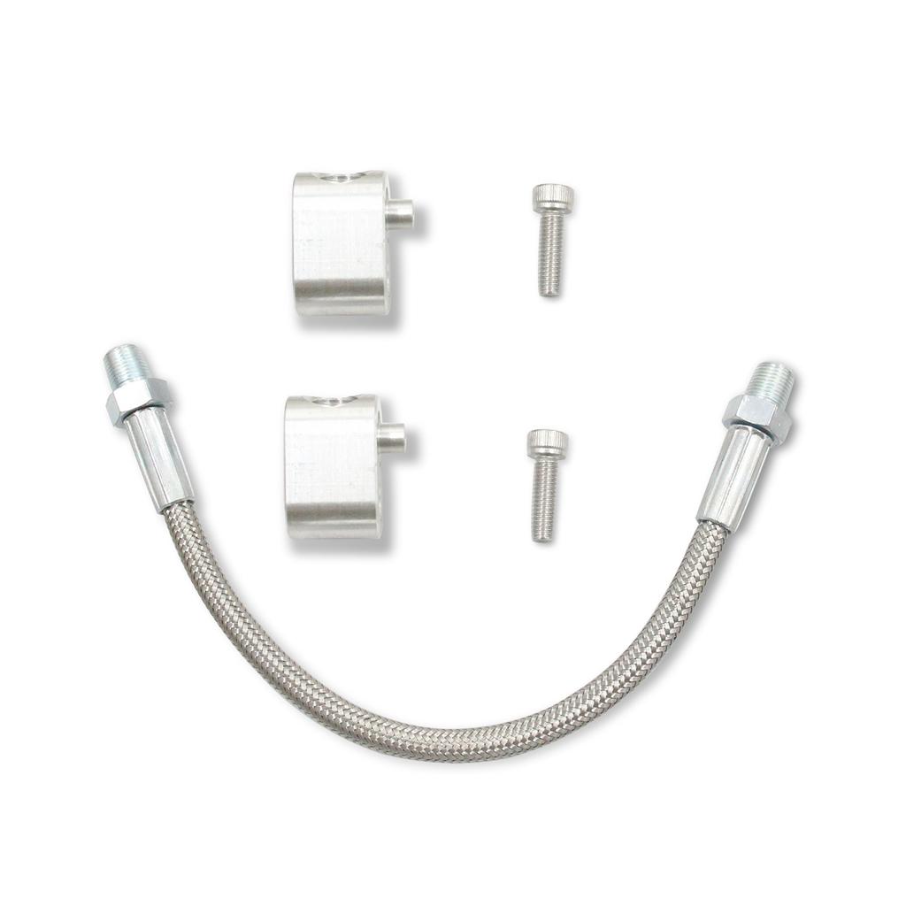 LS Motor 3-Loch DBC DBW Gen 3 Drosselklappenkörper Bypass Aluminium Umflochtenes Schlauchset Kühlmittel Überleitung