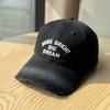 Unisex Adjustable Cotton Baseball Cap With Letter Embroidery For Casual Daily Wear