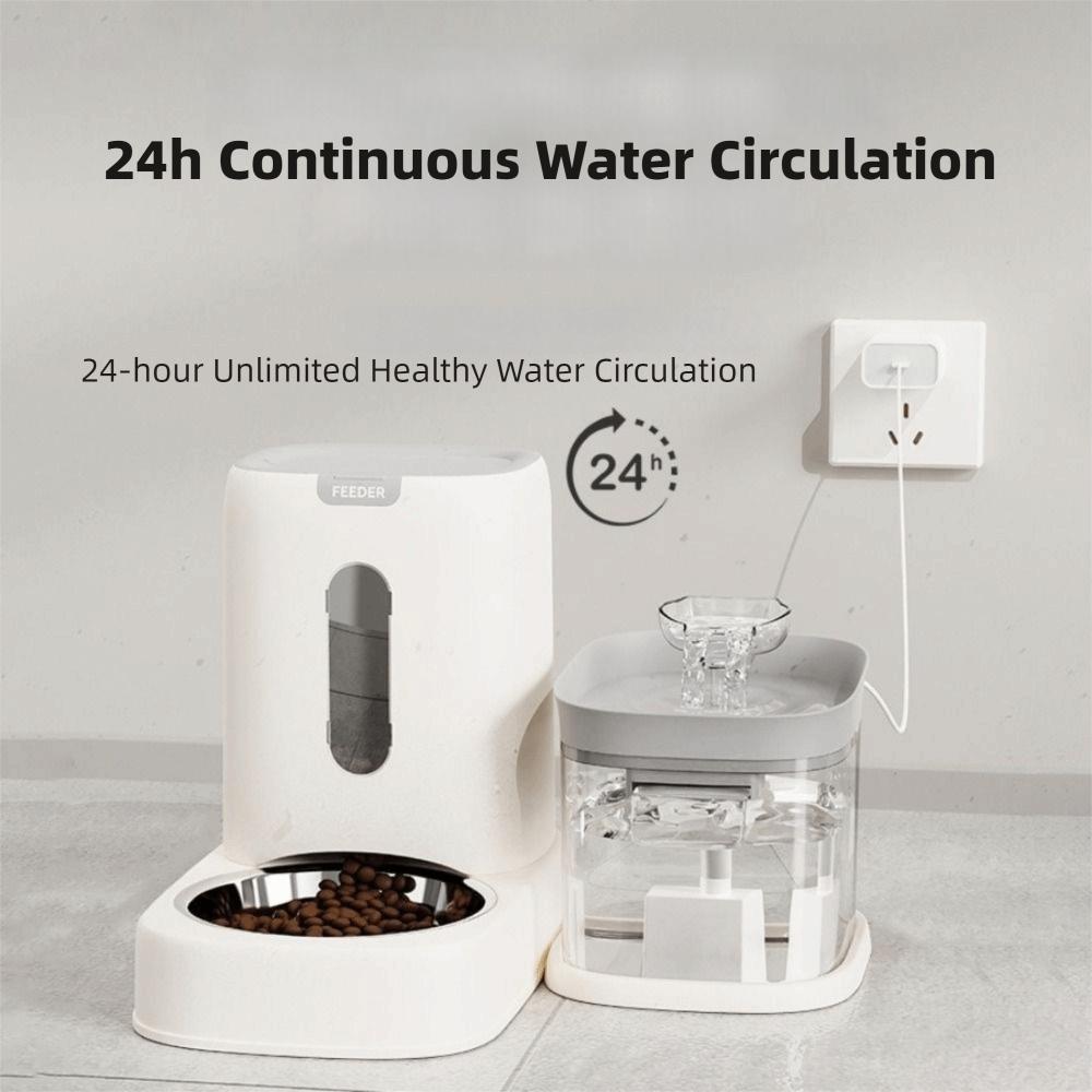 Mute Pump Cat Drinking Fountain Anti-Dry Burning Automatic Water Dispenser  Household