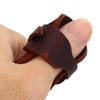 Bow Arrow Thumb Guard Recurve Traditional Bow Finger Tip Protector Archery Thumb Ring Tap Dark Brown