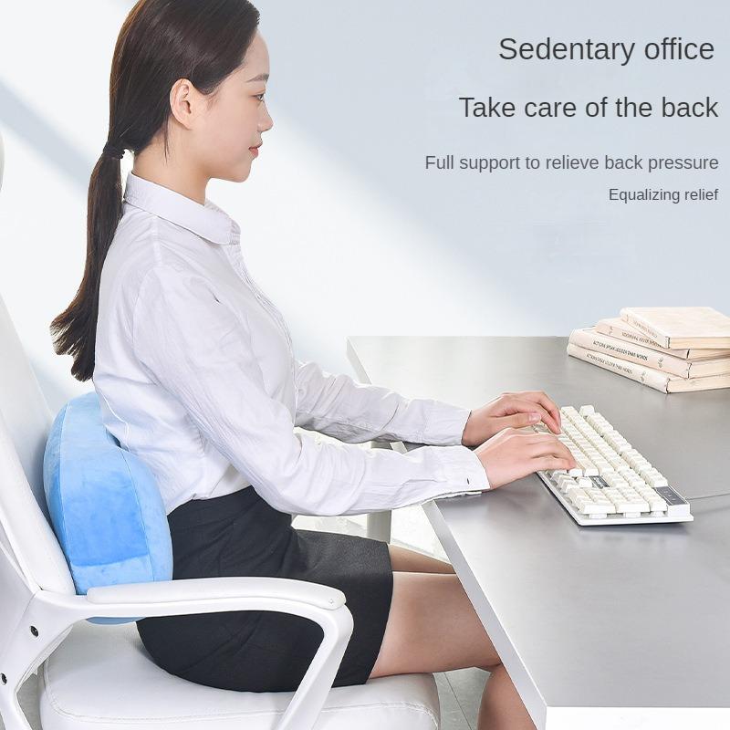 Portable Small Pillow Single Memory Foam Small Mini Office Lunch Break Nap Pillow Cervical Vertebra Travel Pillow