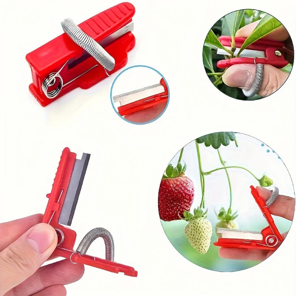 Gartenschere zum Beschneiden für die Ernte von Gurkenspitzen - Daumen mit ergonomischem Griff für einfache Handhabung