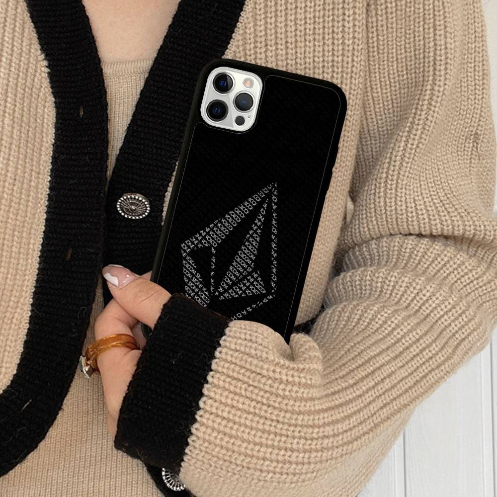 V-Volcom LOGO Fashion For IPhone 17 16 15 14 13 12 11 Pro Max Plus Shockproof PC+TPU Phone Back Cover