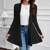2026 Spring/Summer European & American Women's Ribbed Brushed Cardigan Casual Jacket